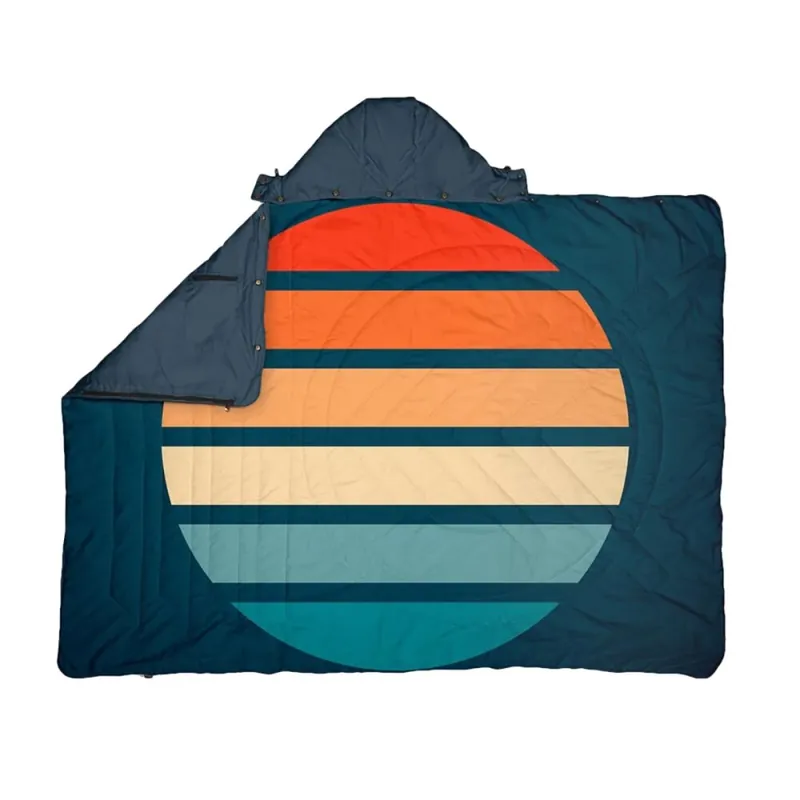 Voited Travel Pillow Blanket Sunset Stripes Versand Am Gleichen Tag