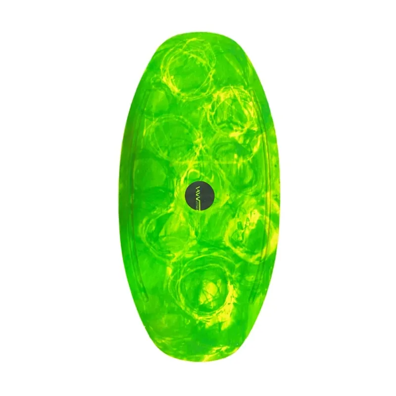 HW-Shapes Freestyle Skimboard V2 95 Epoxyart Green Yellow Expressversand