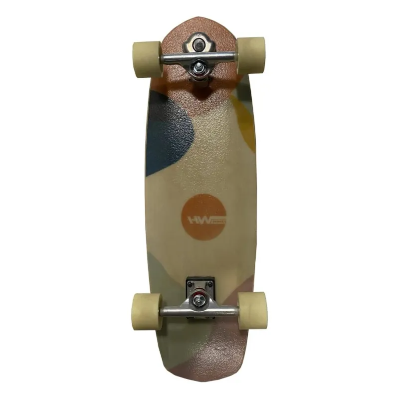 HW-Shapes 31.5" Diamond Tail Surfskate Colordot Echt