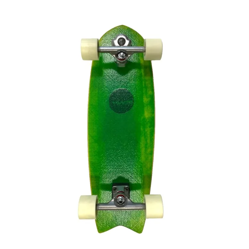HW-Shapes 29.5" Fish Tail Surfskate Green Epoxyart Top-Preis