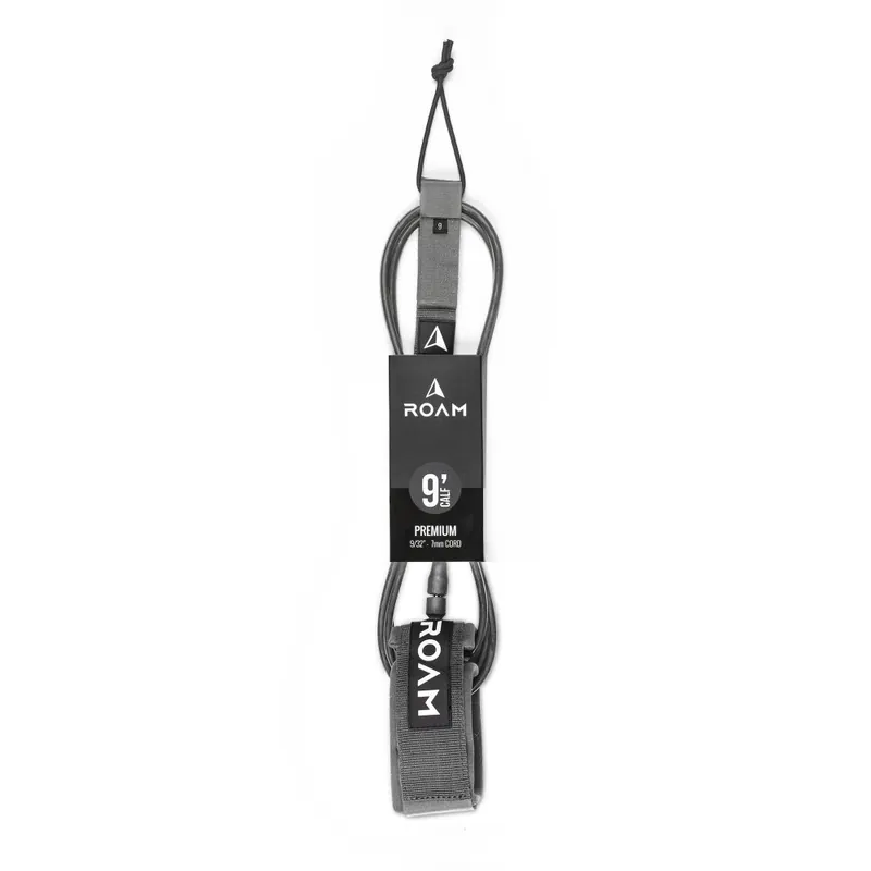 Direktkauf ROAM Surfboard Leash Premium 9.0 Knie Grau
