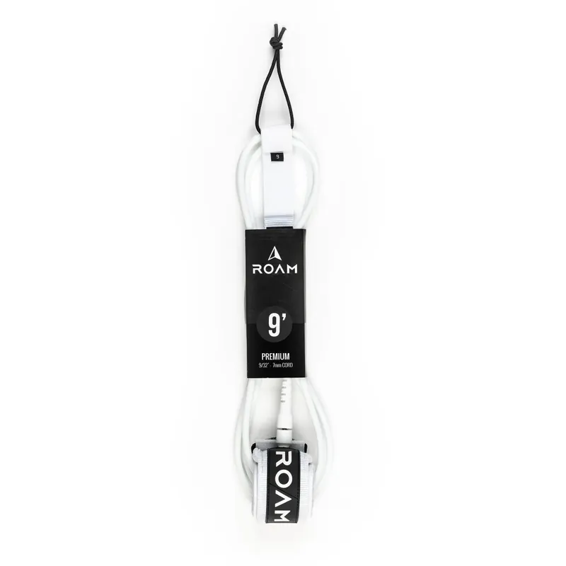 Preisreduziert ROAM Surfboard Leash Premium 9.0 Weiss