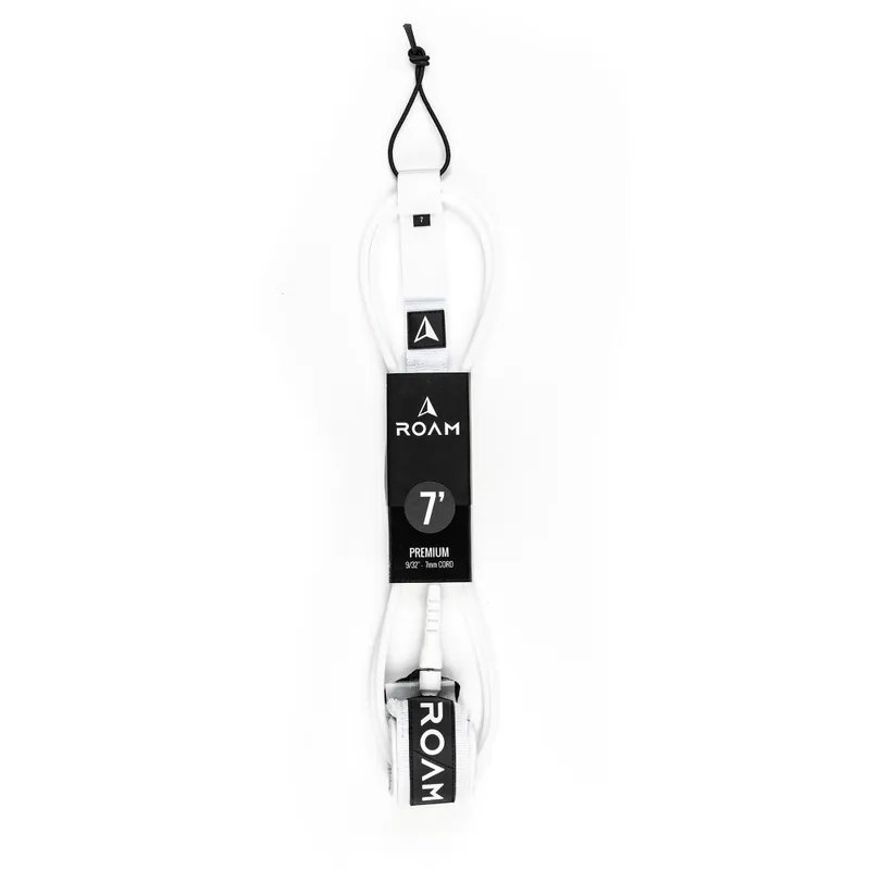 ROAM Surfboard Leash Premium 7.0 Weiss Must-Have