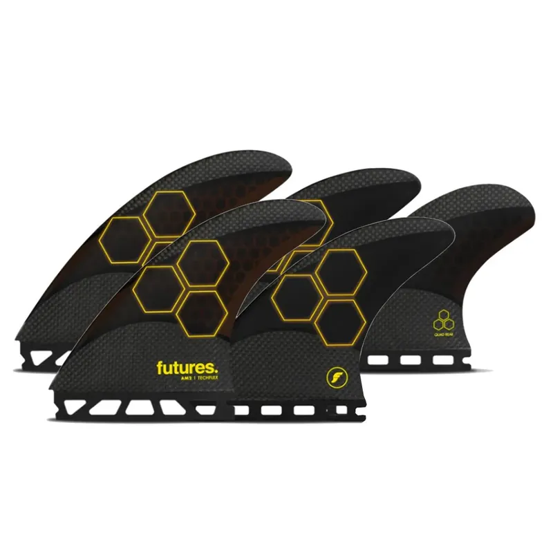 FUTURES Quad Thruster 5 Fin Set AM2 Techflex Markenprodukt