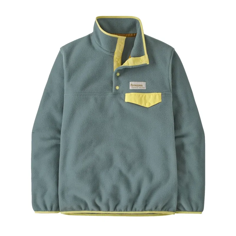 Patagonia W‘s Lightweight Synchilla Snap-T Fleece Pullover Oatmeal Heather with Shine Yellow M Angebot