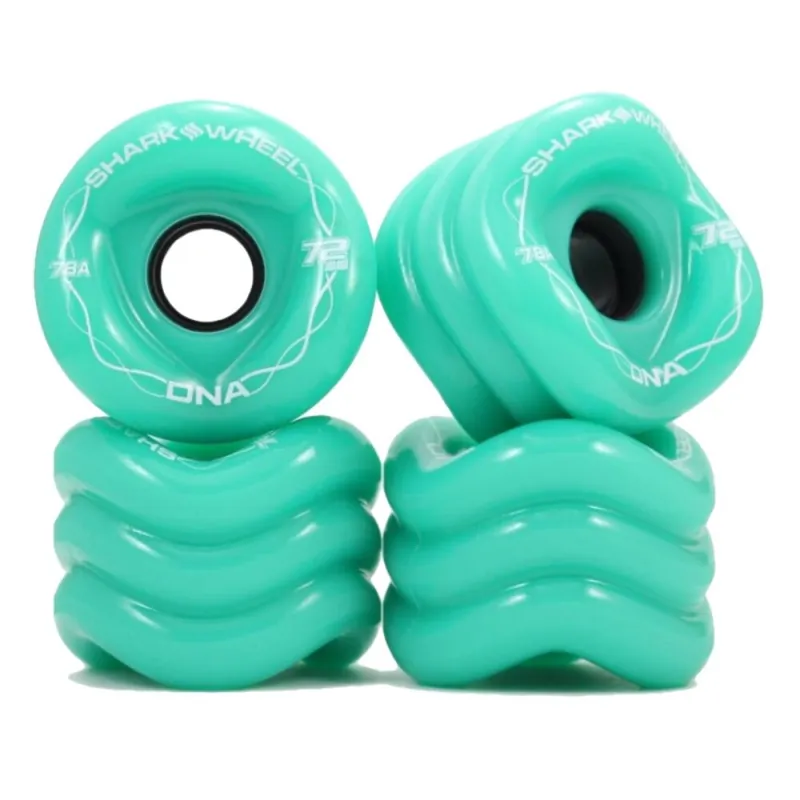 Shark Wheels DNA ROLL (4er Set) 72mm/78a Turquoise Knallerangebot