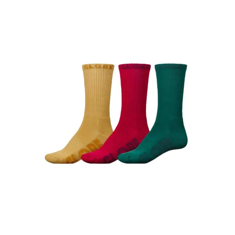 Highlight Globe Sustain Crew Socks 3 Pack