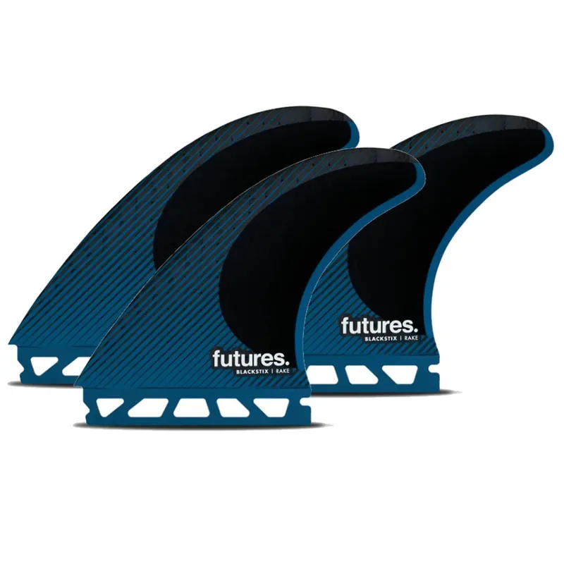 FUTURES Thruster Fin Set R8 Blackstix Rake L Markenware