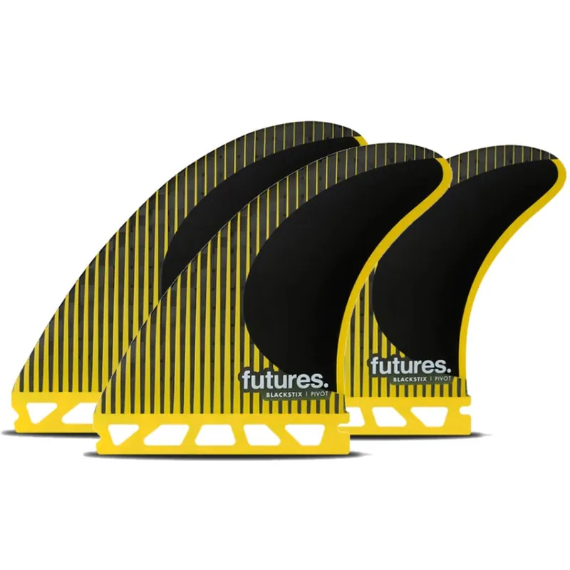 FUTURES Thruster Fin Set P8 Blackstix Pivot L Letzte Chance