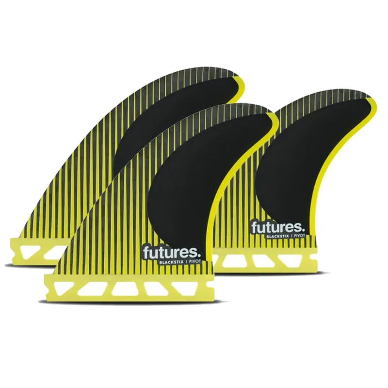 FUTURES Thruster Fin Set P4 Blackstix Pivot S Knallerangebot