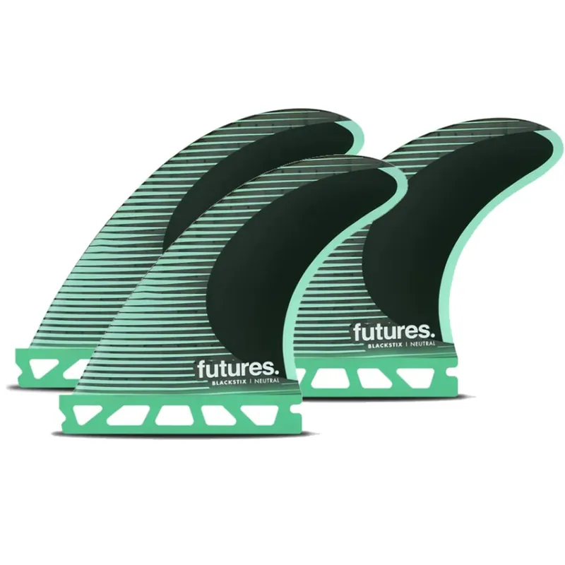 FUTURES Thruster Fin Set F4 Blackstix neutral S Top-Seller