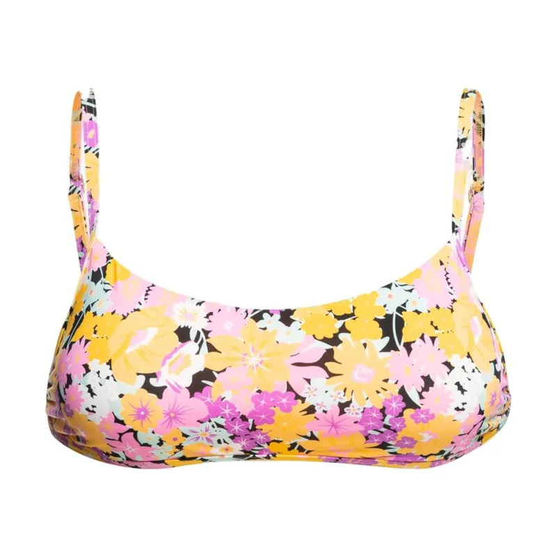 Sale Billabong Bikini Sol Searcher Bralette Lowrider Flowers Black Pebble L