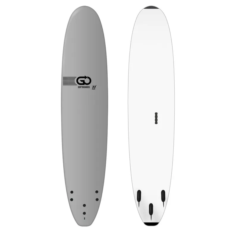 Nur Heute GO Softboard School Surfboard 11.0 wide body Grau