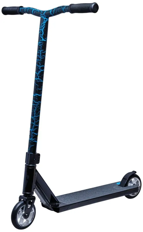Crisp Blaster Stunt Scooter Black Blue Cracking Markenprodukt
