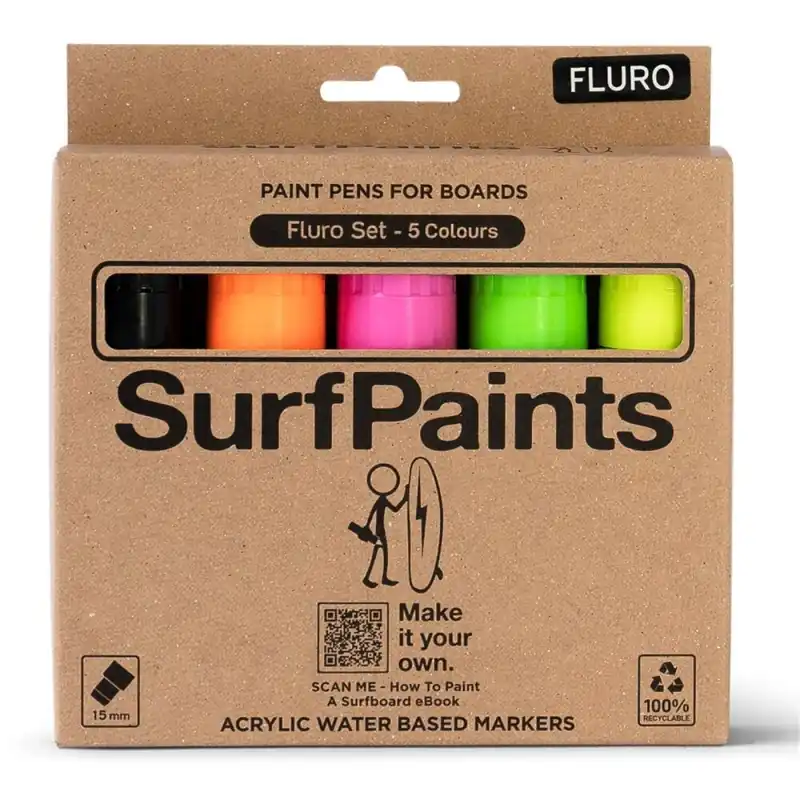 Surfpaints Paintpens for Surfboards wasserbasierte Marker Stifte Fluoro 15mm Bestpreis