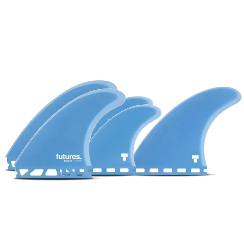 FUTURES Quad Thruster 5 Fin Set Twiggy Step Up Echt