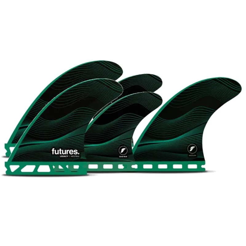 FUTURES Quad Thruster 5 Fin Set F6 Legacy Honeycom Schneller Versand