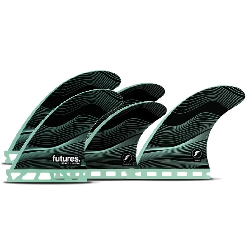 Preisreduziert FUTURES Quad Thruster 5 Fin Set F4 Legacy Honeycom