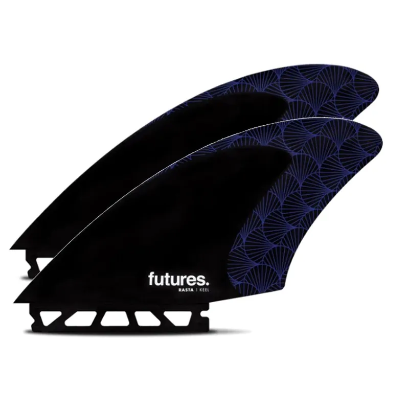 Beliebt FUTURES Twin Fin Set Rasta Keel Honeycomb