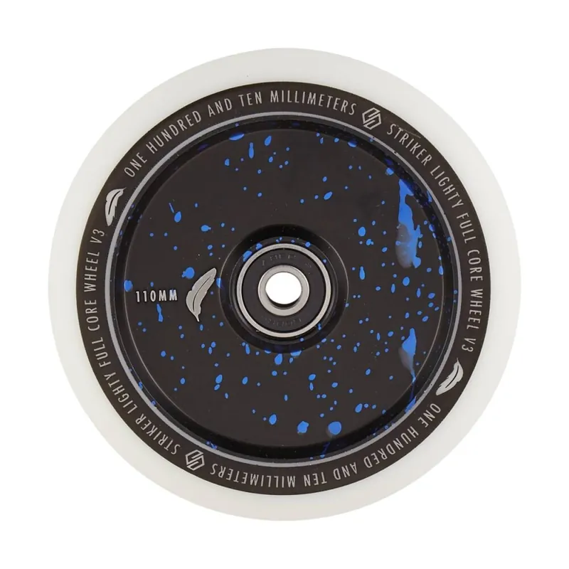 Striker Lighty Fullcore Wheels White V3 Splash Black/Blue Beliebt