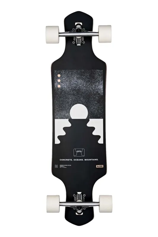 Nur Heute Globe Geminon 35" Longboard Komplettboard Tidal Force Black