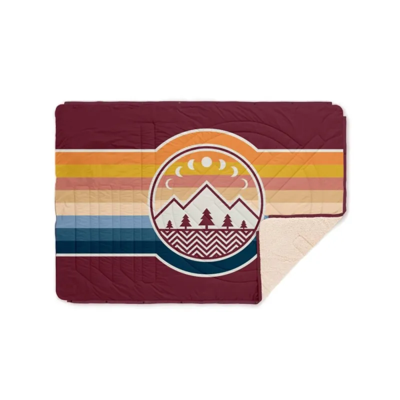Knallerangebot Voited Cloud Touch Pillow Blanket Camp Vibes Berry