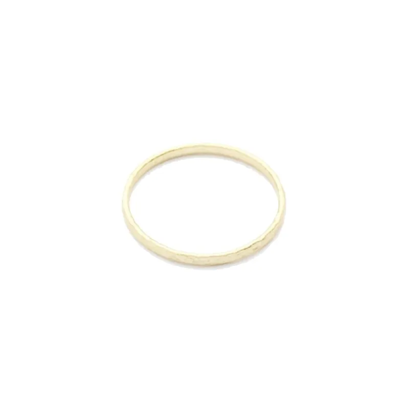 Jewelberry Ring Hammered Band vergoldet Meistverkauft