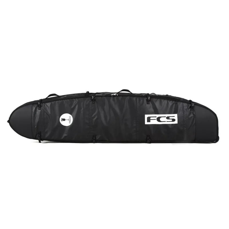 Garantierte Lieferung FCS Boardbag Travel 2 Wheelie Long Board 10‘2" Black/Grey