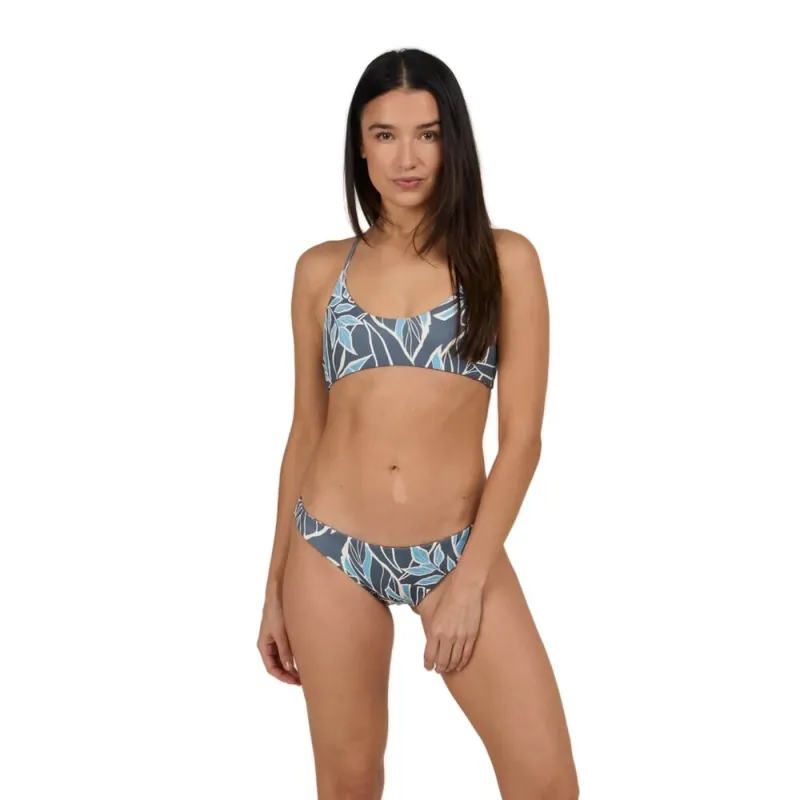 Salty Crew Rattan Palms Reversible Bikini Fin Blue Direktkauf
