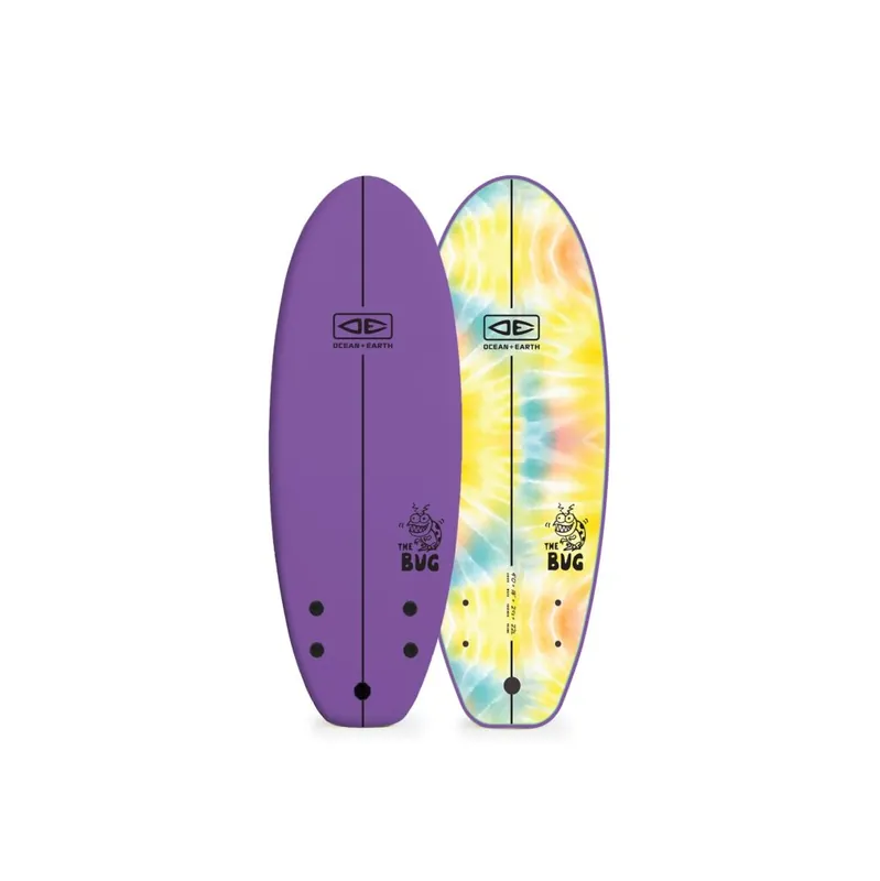 Sichere Zahlung Ocean & Earth The Bug 4‘0" Mini Softboard Purple