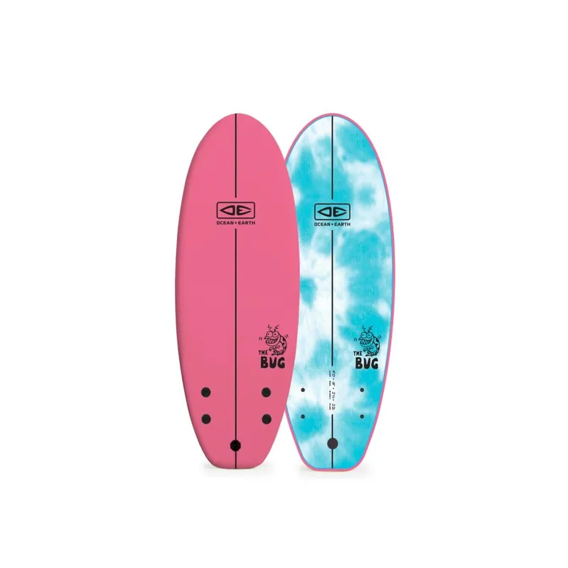 Ocean & Earth The Bug 4‘0" Mini Softboard Pink Highlight
