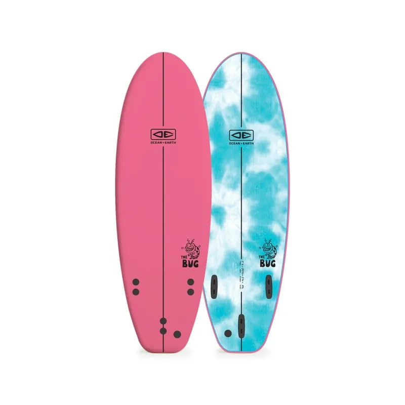 Ocean & Earth The Bug 5‘6" Mini Softboard Pink Sichere Zahlung