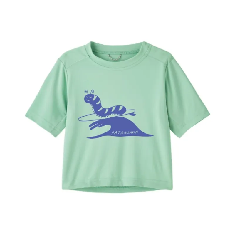 Günstig Patagonia Baby Cap SW T-Shirt Caterpillar Chiller Rinsed Green 5T-Jahre