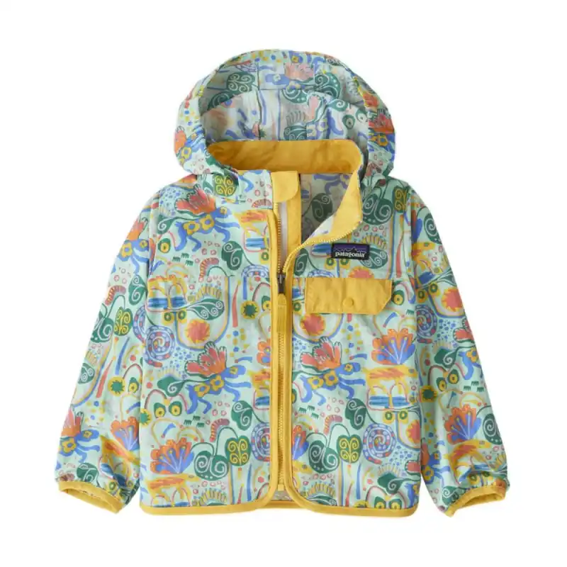 Patagonia Baby Baggies Jacket Meadow Moose Rinsed Green Bestseller