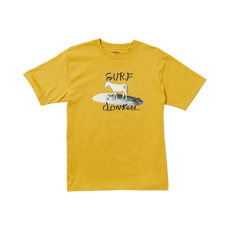 Direkt Vom Hersteller Captain Fin T-Shirt Surf Donkey Mineral Yellow M