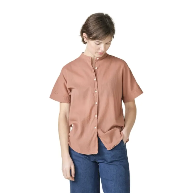 Klitmoller Collective Mille SS Shirt Burnt Sienna Knallerangebot