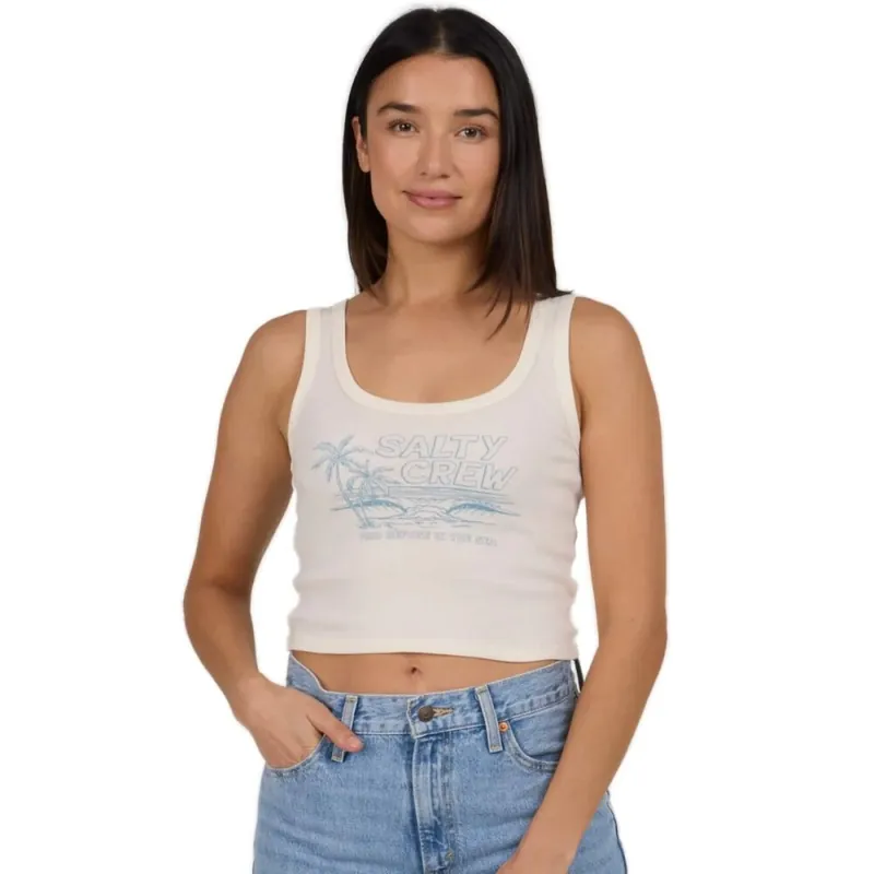 Top-Angebot Salty Crew A Frame Tank Top Off White