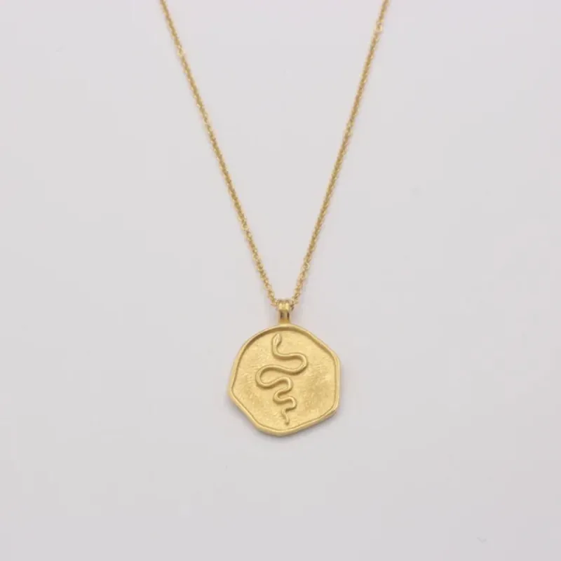 Beliebt Jewelberry Kette Amulette Snake vergoldet
