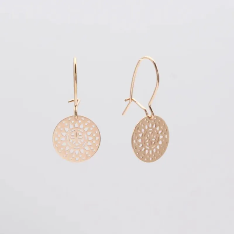 Sichere Zahlung Jewelberry Ohrringe Mandala Rosegold