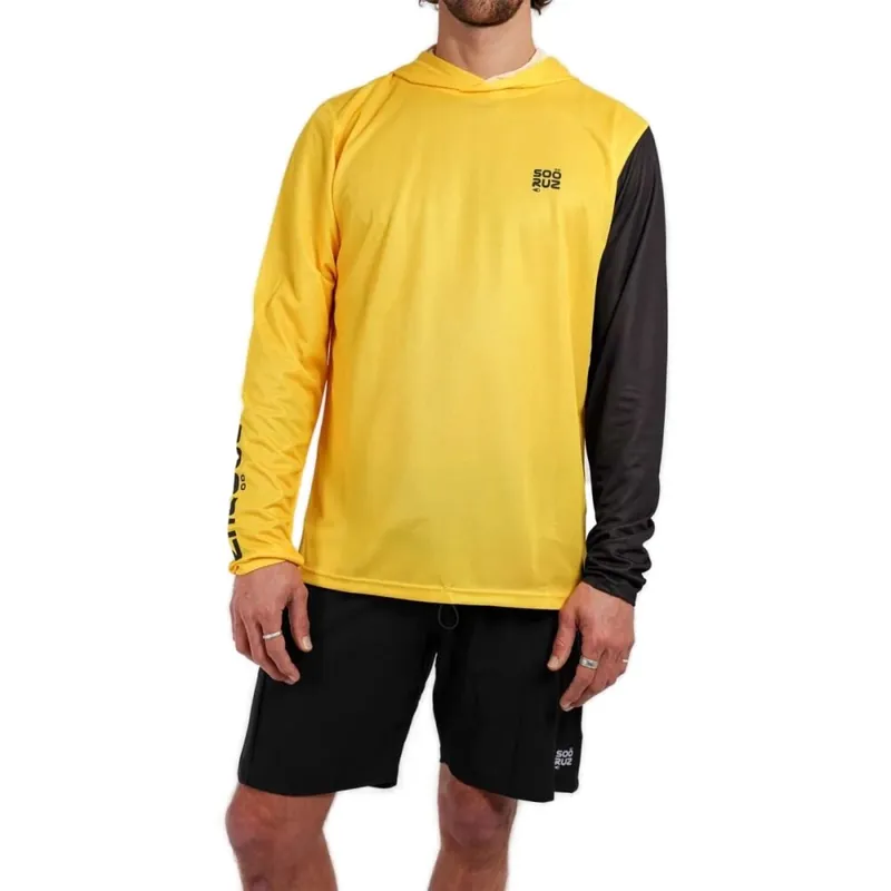 Finale Aktion Soöruz M Sun Protect Tee LS Hood Mantas Yellow M
