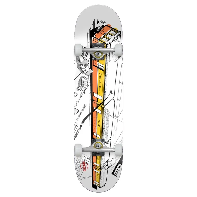 InpeddoTokyo Train Skatenoard Mid Size Complete 8.25 Top-Preis