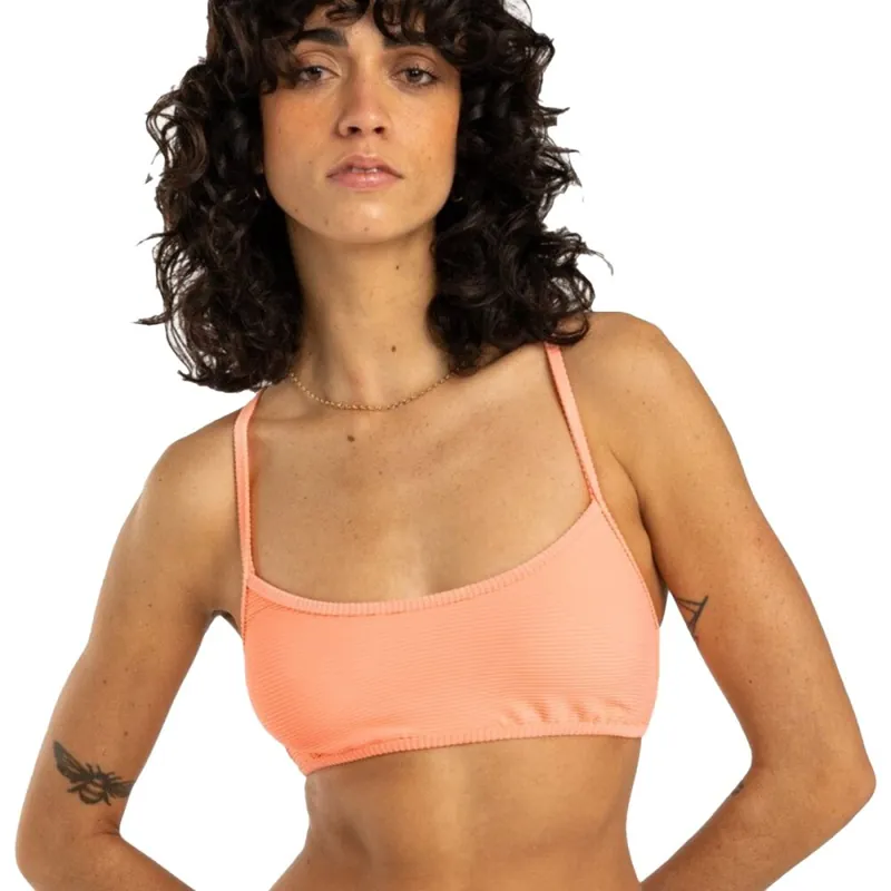 Billig Billabong Bikini Tanlines Lace Up Peach Tart