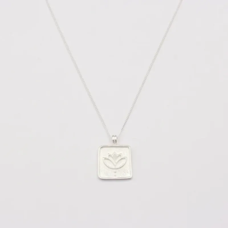 Neuheit Jewelberry Kette Amulette Lotus Silber