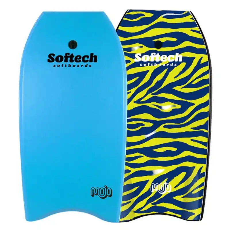 Aktuell Softech Mojo Bodyboard 45" Sky Blue Zebra