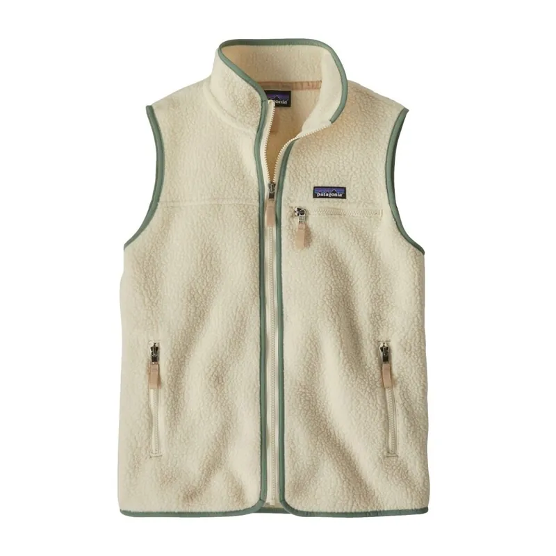 Sonderangebot Patagonia W´s Retro Pile Vest Natural w/Ellwood Green