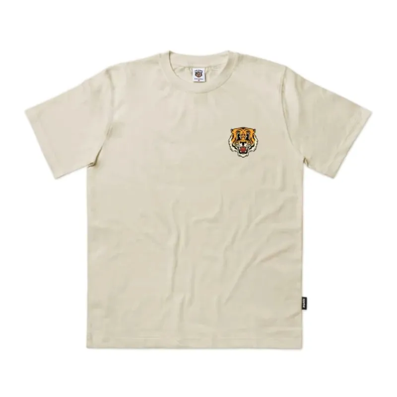 The Dudes Tiger Bear Classic Premium T-Shirt Almond Milk XL Wochenendangebot