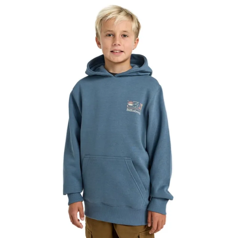 Billabong Boys Foundation Hoodie Slate Blue Neu Im Sortiment