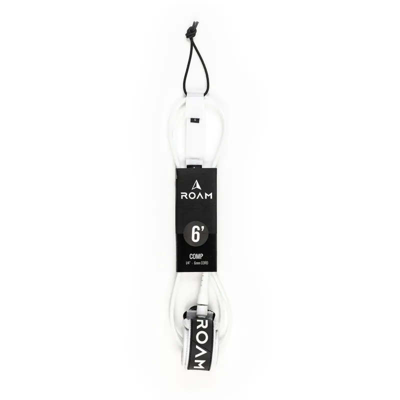 ROAM Surfboard Leash Comp 6.0 Weiss Preis Gesenkt