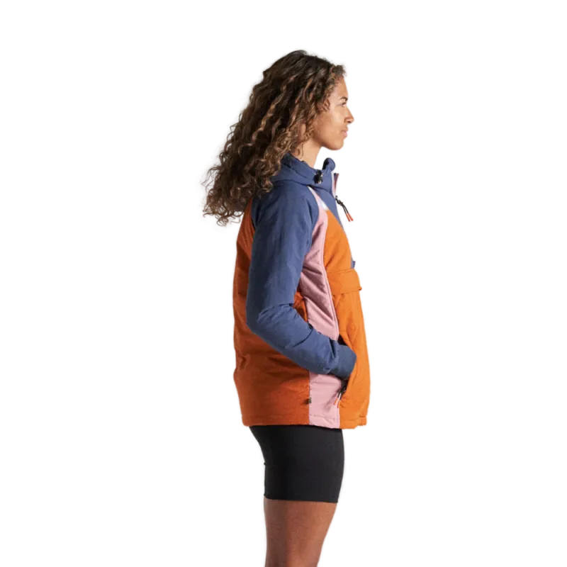 Passenger Clothing Ocean Recycled Insulated Anorak Dark Denim/Sunset Orange M Solange Der Vorrat Reicht