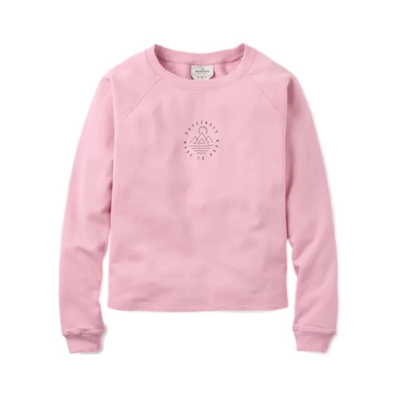 Wochenendangebot Passenger Clothing Remote Recycled Cotton Sweatshirt Pink Haze